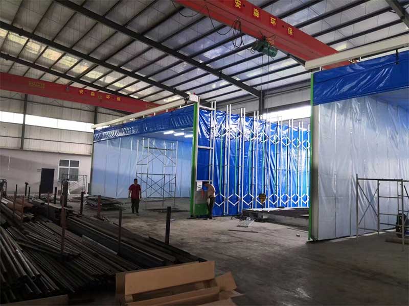 噴漆移動(dòng)伸縮房可配置那些廢氣處理設(shè)備？